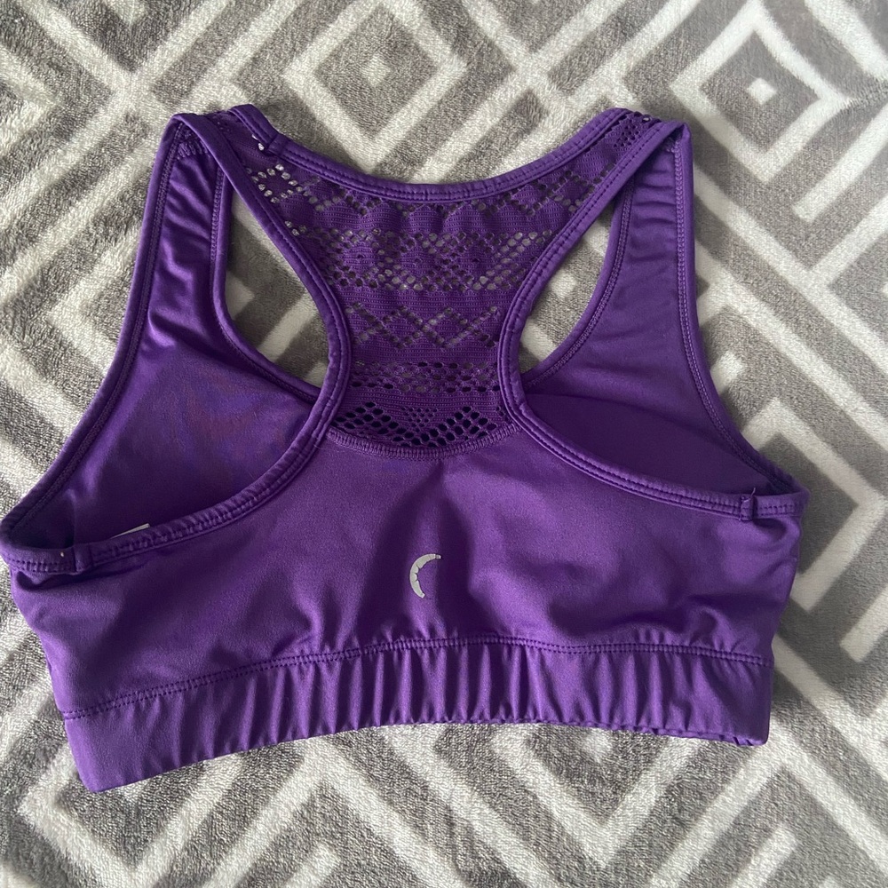 Zyia- Purple Bomber Bra Size Small